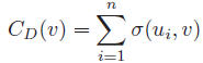Diffusion Degree