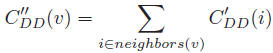 Diffusion Degree