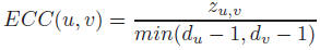 SoECC - Sum of Edge Clustering Coefficient