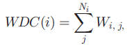 WDC - Weighted Degree Centrality